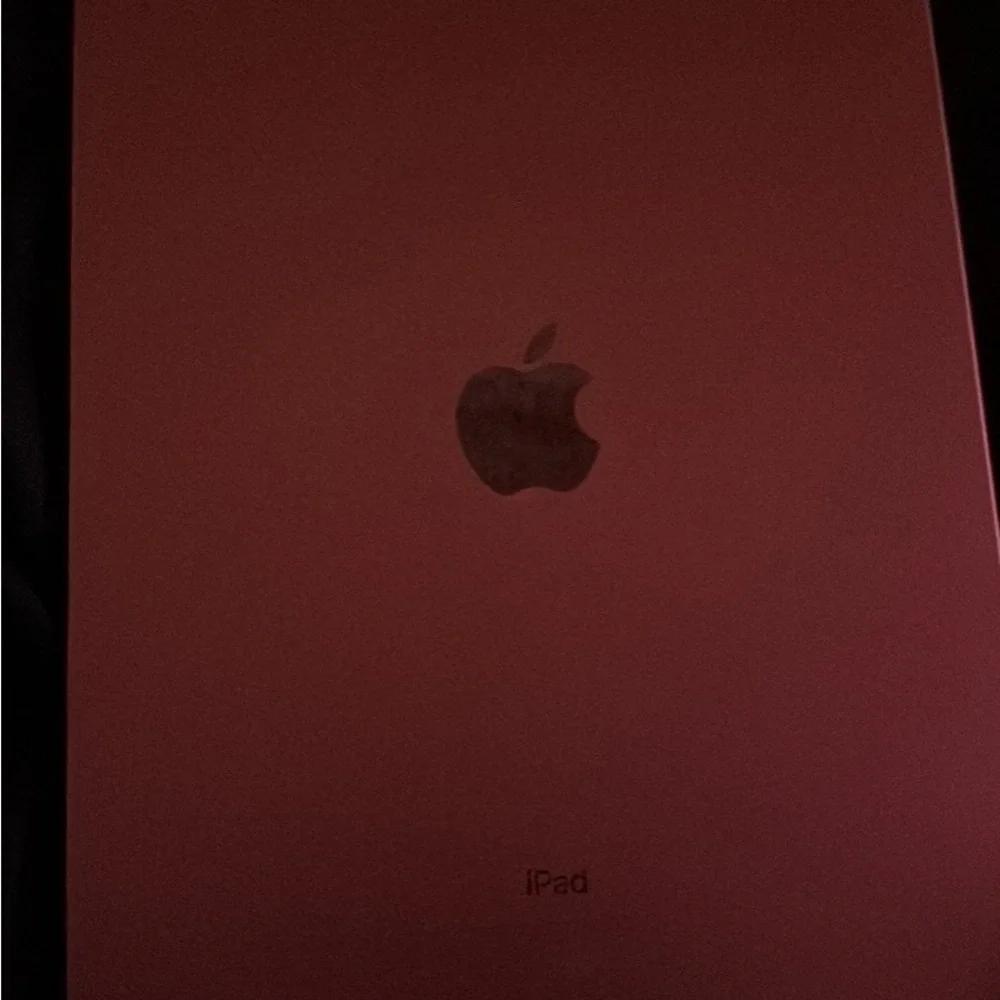 Apple Tablet with Black and Purple Display